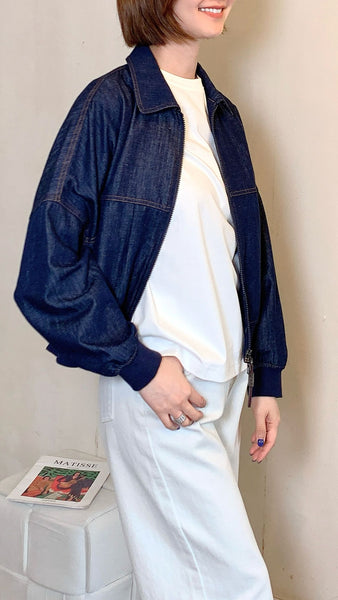 Denim zipped up jacket