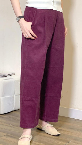 Burgundy corduroy pants