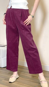 Burgundy corduroy pants