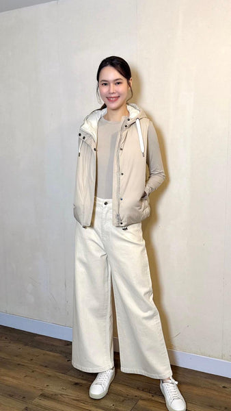 Premium ultra soft hooded gilet